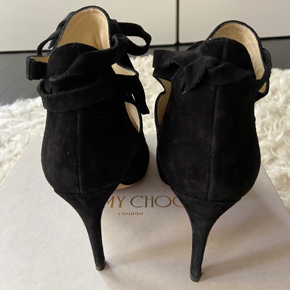 Jimmy Choo Marina 90 Ankle Boots - Black suede, size 39. - Picture 4 of 7